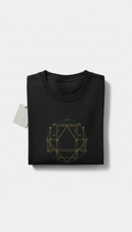 Charcoal Black Graphic Tee with Subtle Branding